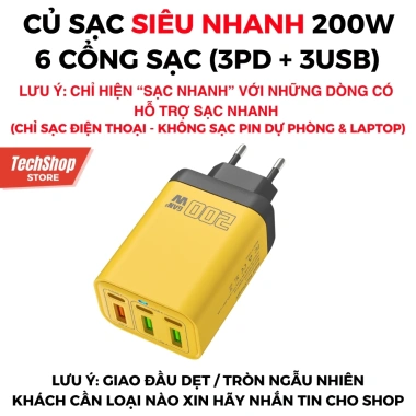 Củ sạc nhanh 120W PD/Type-C - Sạc nhanh, bảo vệ, tương thích mọi điện thoại - 69.000₫ 10