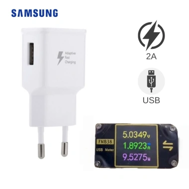 Củ sạc nhanh 5V 2A một cổng USB cho Samsung Huawei, siêu nhẹ tiện du lịch, giá ưu đãi 24.500 VND