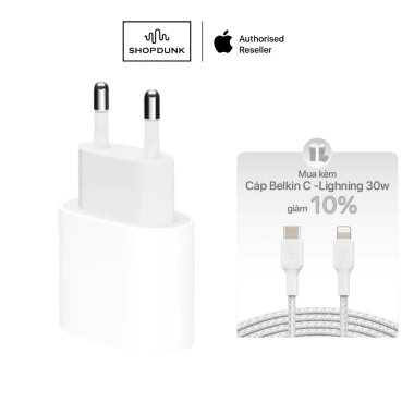 Củ sạc nhanh Apple 20W USB-C Power Adapter – Giá 475.300₫, sạc iPhone, iPad nhanh, tiết kiệm năng lượng