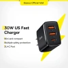 Củ sạc nhanh Baseus 30W PD USB Type‑C cho điện thoại - Giá chỉ 359.000đ