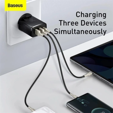 Củ sạc nhanh Baseus 30W PD USB Type‑C cho điện thoại - Giá chỉ 359.000đ