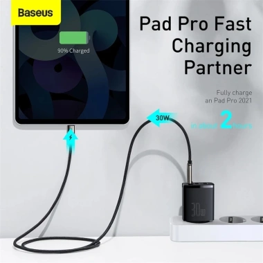 Củ sạc nhanh Baseus 30W PD USB Type‑C cho điện thoại - Giá chỉ 359.000đ 4 Củ sạc nhanh Baseus 30W PD USB Type‑C cho điện thoại - Giá chỉ 359.000đ 4