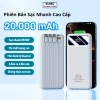 Củ sạc nhanh Kumo 20.000mAh 4 đầu cáp, hỗ trợ sạc nhanh tích hợp cho mọi điện thoại - 189.000đ