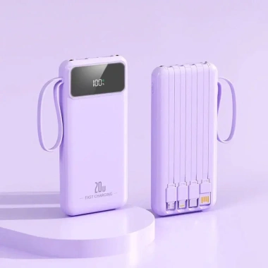 Củ sạc nhanh Kumo 20.000mAh 4 đầu cáp, hỗ trợ sạc nhanh tích hợp cho mọi điện thoại - 189.000đ