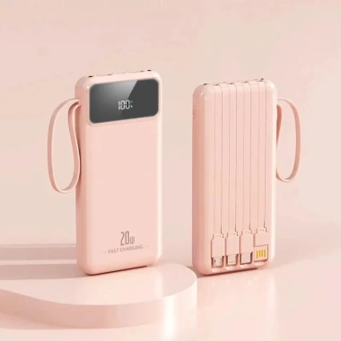 Củ sạc nhanh Kumo 20.000mAh 4 đầu cáp, hỗ trợ sạc nhanh tích hợp cho mọi điện thoại - 189.000đ