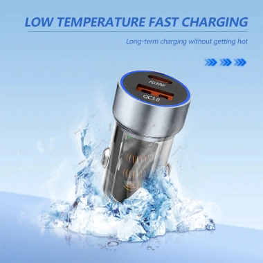 Củ Sạc Ô Tô 60W Siêu Nhanh 2 Cổng USB + Type-C, Tương Thích iPhone Samsung – Giá 68.068₫ 8