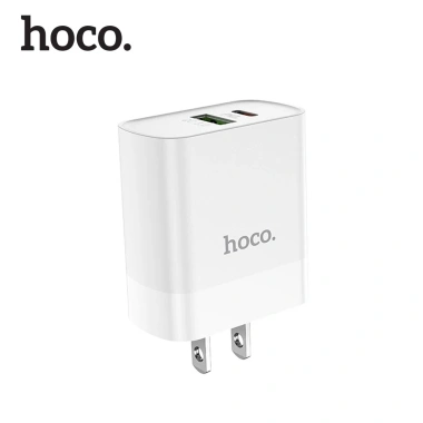 Củ sạc PD 20W Hoco C80 2 cổng USB và Type-C sạc nhanh 3A QC 3.0 đa thiết bị