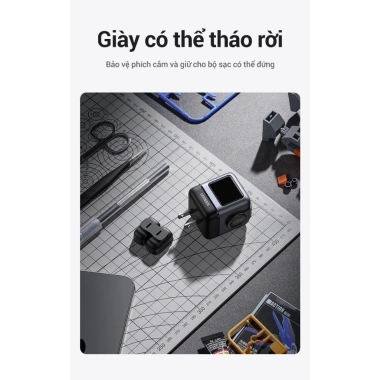 Cục sạc nhanh Robot 30W CD359 UGREEN công nghệ GaN, màn hình LED, giá 345k 4