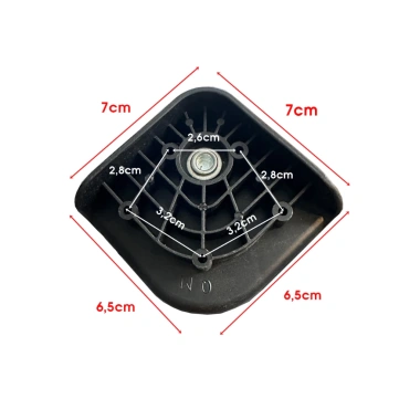 Cụm bánh xe vali khung nhôm khóa sập - Thay thế nhanh, lắp dễ, giá chỉ 42.000đ