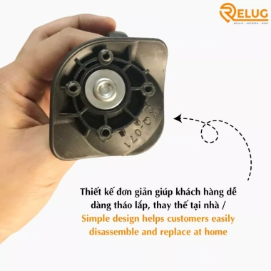 Cụm bánh xe vali Lo.ck/L.ock - Thay thế dễ dàng, tháo lắp tại nhà, giá 65.000 VND