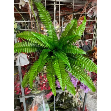 Cụm Dương Xỉ Giả 9 Lá Cao Cấp - Trang Trí Tường, Cây Điểm Bình Hoa, Giá 18.900đ 3