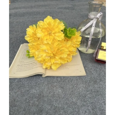 Cụm hoa giả 5 bông size 10cm - Cụm Hoa Phăng, giá ưu đãi 20.000 đồng
