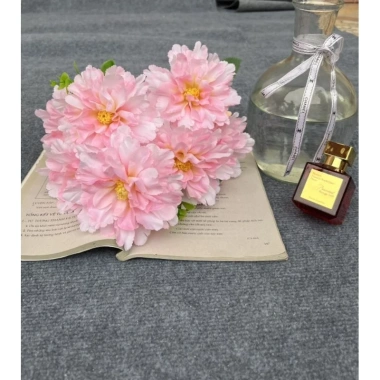 Cụm hoa giả 5 bông size 10cm - Cụm Hoa Phăng, giá ưu đãi 20.000 đồng