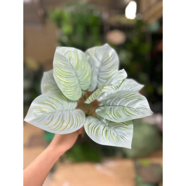 Cụm lá - hoa lụa giả sang trọng, trang trí nội thất, giảm còn 18.999 VND