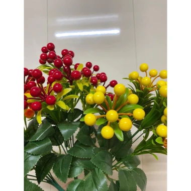 Cụm quả cherry giả - Hoa giả realistic, dễ trang trí, giá ưu đãi 23.000₫ (giá gốc 28.520)