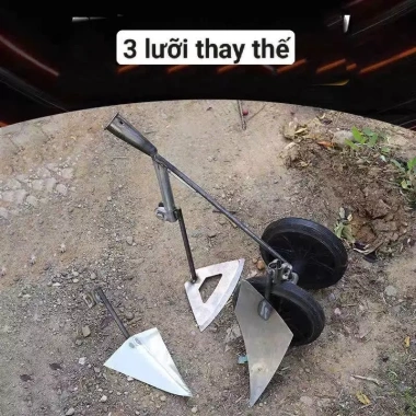 Cuốc trợ lực hai bánh đa chức năng 3 trong 1 - làm cỏ, đào rãnh, cuốc vùn, điều chỉnh độ sâu 279.000₫ 4