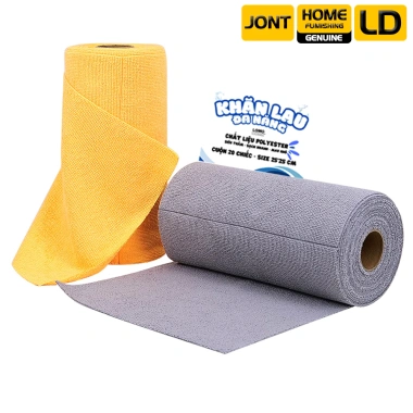 Cuộn 20 khăn lau vệ sinh đa năng LD thấm mềm mại nhanh khô tiện dụng, chỉ 79.000đ