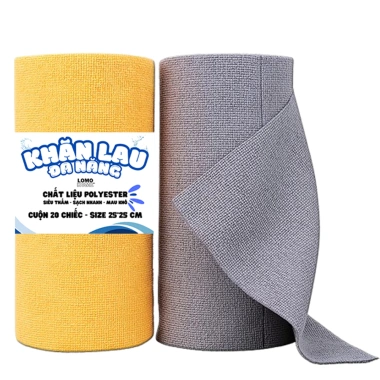 Cuộn 20 khăn lau vệ sinh đa năng LD thấm mềm mại nhanh khô tiện dụng, chỉ 79.000đ