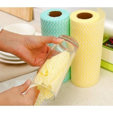Cuộn 50 khăn vải không dệt đa năng, thấm hút tốt, dùng lại nhiều lần - 16.699₫