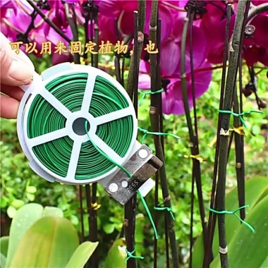 Cuộn dây kẽm bọc nhựa đa năng buộc cây cảnh, đồ dùng, kèm dao cắt Giá 20.100₫ 2