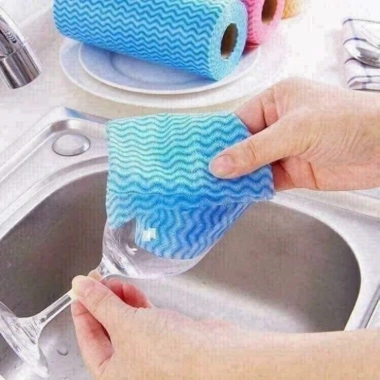 Cuộn giấy lau đa năng đẹp, giao mầu ngẫu nhiên - 17.500đ, tiện cho bếp, xe, nhà