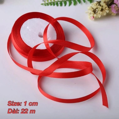 Cuộn ruy băng Đỏ 4-2-1cm Dây lụa Trang trí Lễ Tết Bính Ngọ Đẹp Bền Giá 12.000₫ 9 Cuộn ruy băng Đỏ 4-2-1cm Dây lụa Trang trí Lễ Tết Bính Ngọ Đẹp Bền Giá 12.000₫ 9