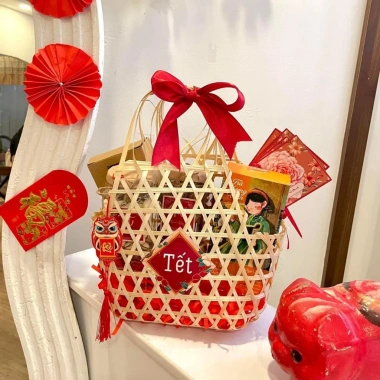 Cuộn ruy băng đỏ Tết 2.026 4cm/2cm/1cm - Trang trí quà tặng, handmade DIY, chỉ 7.000đ 4