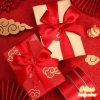 Cuộn ruy băng đỏ Tết 2.026 4cm/2cm/1cm - Trang trí quà tặng, handmade DIY, chỉ 7.000đ 5