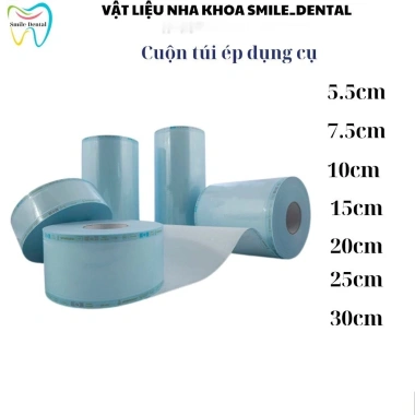 Cuộn túi ép tiệt trùng Y tế nha khoa 5.5-7.5-10cm - Túi hấp vô trùng chỉ 154.000đ
