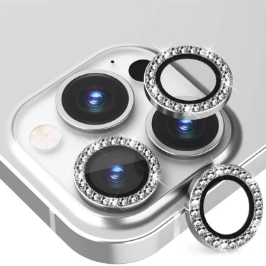 Cường Lực iPhone Bảo Vệ Camera Đính Đá Lấp Lánh Chống Xước Sang Trọng Dễ Dùng cho iPhone 11-16 - Giá chỉ 26.500 VND