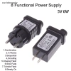 CURUI Phích cắm EU/US 5VDC 6W 8 bộ chuyển đổi LED SELV IP44 nguồn Châu Âu 2