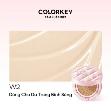 Cushion chống nắng COLORKEY SPF50+ Kẻ Ô Hồng, mỏng nhẹ, makeup lâu trôi 249.000đ 8