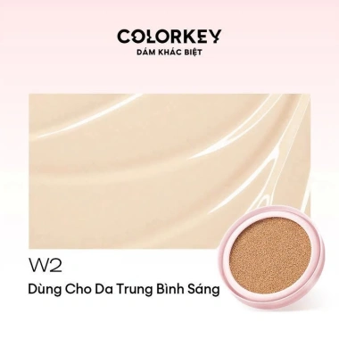Cushion chống nắng COLORKEY SPF50+ Kẻ Ô Hồng, mỏng nhẹ, makeup lâu trôi 249.000đ 10