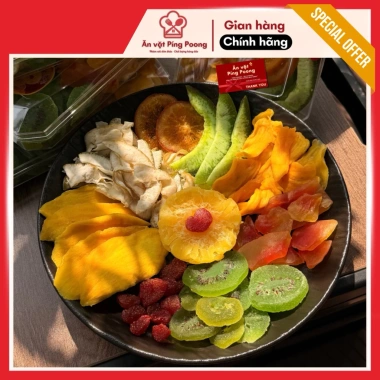 Cửu Mứt Vạn Phúc Trái Cây Sấy Dẻo Quà Tết – Dâu Tây, Xoài, Kiwi, Vỏ Bưởi, Cam Lát, Dứa, Đu Đủ – Chỉ 170.000đ (Giảm từ 215.900đ) 7