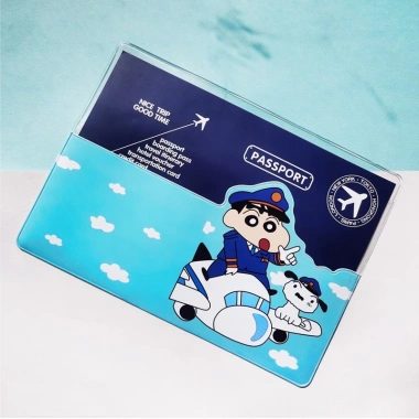 D284 Bao hộ chiếu hoạt hình nhựa PVC dày dặn, ngăn thẻ, chống ẩm, bụi bẩn - 33.000đ 8