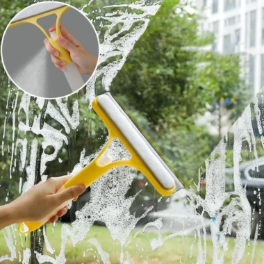 Đa Năng 3 Trong 1 Dụng Cụ Vệ Sinh Kính Hà Chổi - Lau Cửa Sổ, Gương, Kính Ô Tô Không Vệt
