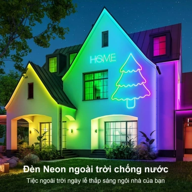 Dải đèn neon RGB Decro chống nước, đồng bộ nhạc từ xa - ánh sáng phòng ngủ và ngoài trời, giá 279.000đ 7 Dải đèn neon RGB Decro chống nước, đồng bộ nhạc từ xa - ánh sáng phòng ngủ và ngoài trời, giá 279.000đ 7