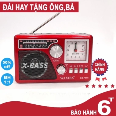 Đài FM WAXIBA XB-741C-701AC - Đồng hồ radio, hỗ trợ USB, phù hợp người cao tuổi, bảo hành 6 tháng, giá 175k