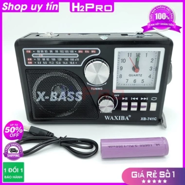 Đài FM WAXIBA XB-741C-701AC - Đồng hồ radio, hỗ trợ USB, phù hợp người cao tuổi, bảo hành 6 tháng, giá 175k 6