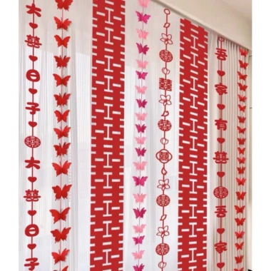 Dải Giấy Dài Sóng Gấp Nếp Decor Trang Trí Tết 2.025 Nguyên Đán - Giá ưu đãi 29.000đ, phù hợp nhà cửa, café, phòng cưới, hội
