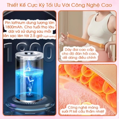 Đai Massage Bụng Anni Đai Chườm Nóng Êm Quà Tặng Bạn Gái Sinh Nhật Nữ 232.713 VND