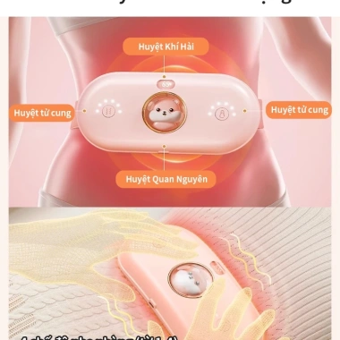 Đai Massage Bụng Chườm Nóng ICON Giảm Đau Kinh Nữ Sạc Dây Quà Tặng Bạn Gái 4 Đai Massage Bụng Chườm Nóng ICON Giảm Đau Kinh Nữ Sạc Dây Quà Tặng Bạn Gái 4