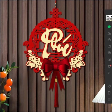 Dải Treo Đỏ May Mắn Tết 2.024 – Trang Trí Cửa Nhà, Giá Chỉ 35.000 VND, Chúc Năm Mới 2