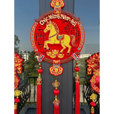 Dải treo Ngựa Trang Trí Tết 2.026 - Bính Ngọ Mã Đáo Thành Công, Chúc Mừng Năm Mới 3