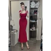 Đầm Body Nữ Cổ Vuông Dáng Dài Xòe Basic MOMYNA D145 - Tay Ngắn Tôn, Giá 132k 2
