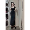 Đầm Body Nữ Cổ Vuông Dáng Dài Xòe Basic MOMYNA D145 - Tay Ngắn Tôn, Giá 132k 5