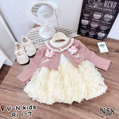 Đầm công chúa bé gái xòe bồng bềnh, áo khoác len gân, Tết Noel 8-19kg, giảm còn 195.999₫ 7 Đầm công chúa bé gái xòe bồng bềnh, áo khoác len gân, Tết Noel 8-19kg, giảm còn 195.999₫ 7