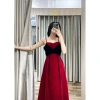 Đầm hai dây xòe tôn dáng tiệc sang trọng ENVY D222 chất nhung mềm Giá 242.000 VND 9