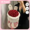 Đầm Hoa Sáp Tai Thỏ 16 Bông Quà Tặng Valentine 8/3 14/2 Túi Đèn Trang trí phòng Giá 199.000₫