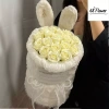 Đầm Hoa Sáp Tai Thỏ 16 Bông Quà Tặng Valentine 8/3 14/2 Túi Đèn Trang trí phòng Giá 199.000₫ 5